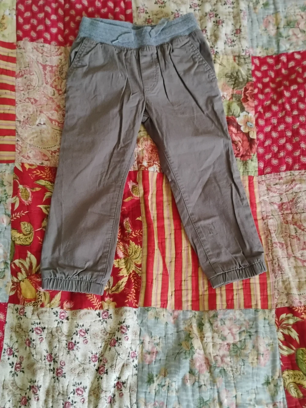 OshKosh B'gosh Kids Pull-On Joggers - Dark Blue, Gray, Cream